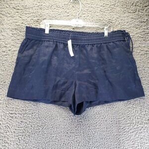J. Crew Shorts Womens XL Navy Blue Linen Drawstring Lightweight Casual *NWT*